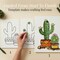 DIY Cactus Button Art Kit, 8x10 Canvas Craft Kit, Easy DIY Home Decor Kit, Craft Kit for Adults, Gift Idea